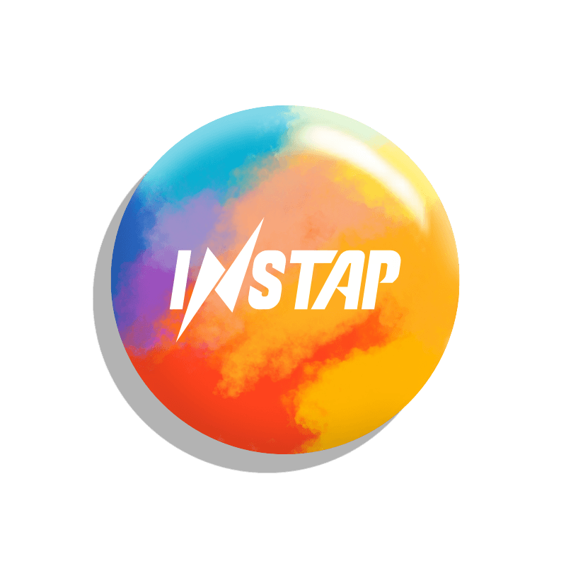 Instap Sticker, front view, rainbow, digital business card, web3, earn crypto, networking, ultimate connection solution